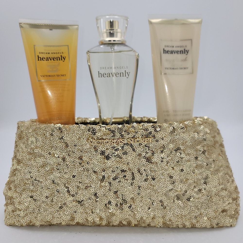 Victoria's Secret Dream Angels Heavenly Gift Set Mist Spray Lotion Body Wash NEW